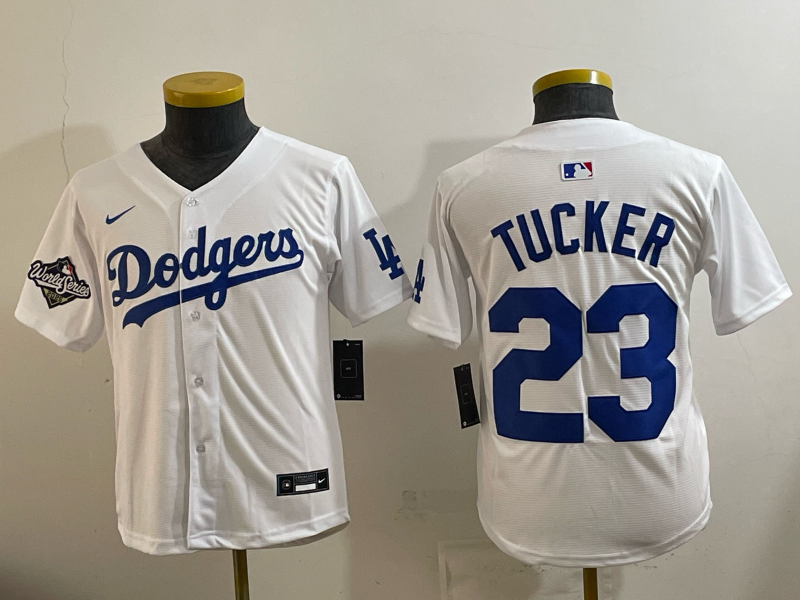youth 2026 Los Angeles Dodgers #23 Tucker White Game Nike MLB Jersey 0013->youth mlb jersey->Youth Jersey